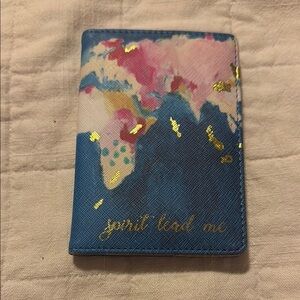 Colorful World Map Passport Holder